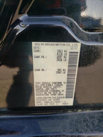 1N4BL4DV7PN341668 - 2023 NISSAN ALTIMA SV BLACK photo 12