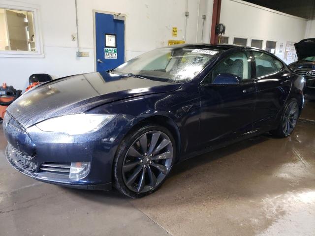 5YJSA1DP6DFP17545 - 2013 TESLA MODEL S ლურჯი ფოტო 1
