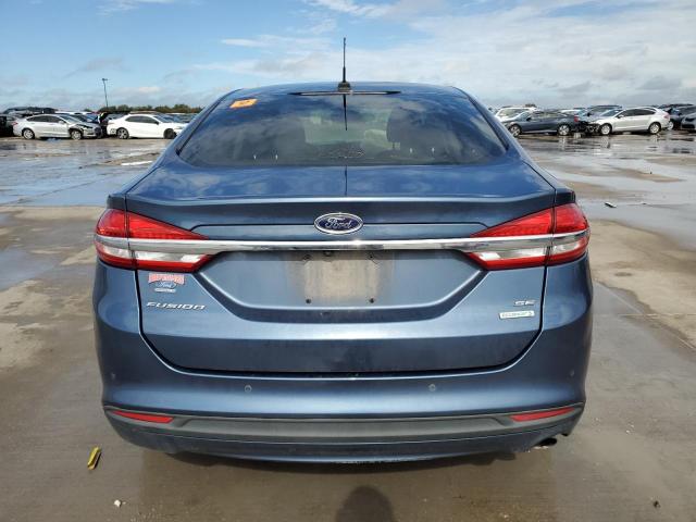 3FA6P0HD7JR252834 - 2018 FORD FUSION SE BLUE photo 6