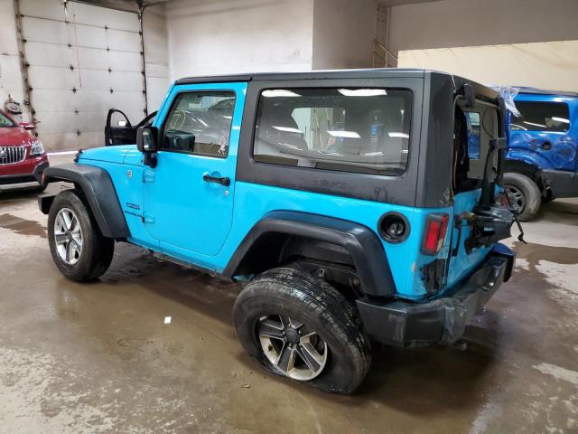 1C4AJWAG4HL613023 - 2017 JEEP WRANGLER SPORT TURQUOISE photo 2