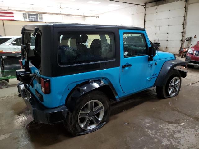 1C4AJWAG4HL613023 - 2017 JEEP WRANGLER SPORT TURQUOISE photo 3