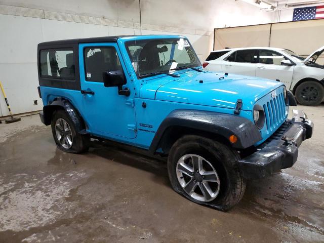 1C4AJWAG4HL613023 - 2017 JEEP WRANGLER SPORT TURQUOISE photo 4