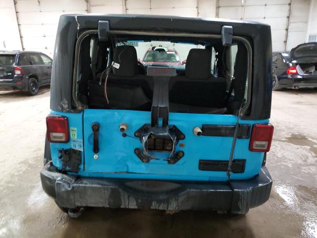 1C4AJWAG4HL613023 - 2017 JEEP WRANGLER SPORT TURQUOISE photo 6