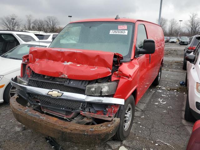 1GCWGAFP2J1239934 - 2018 CHEVROLET EXPRESS G2 RED photo 1