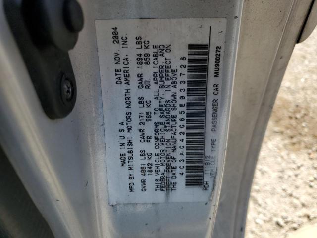 4C3AG42G65E033728 - 2005 CHRYSLER SEBRING GRAY photo 12