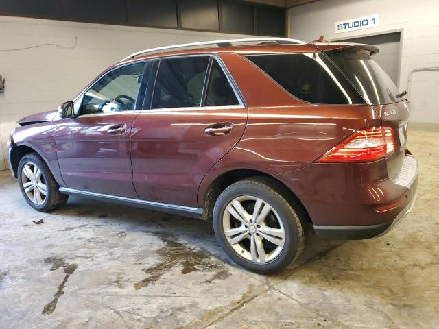 4JGDA5HB8EA329320 - 2014 MERCEDES-BENZ ML 350 4MATIC BURGUNDY photo 2