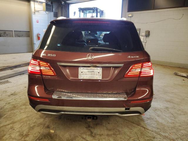 4JGDA5HB8EA329320 - 2014 MERCEDES-BENZ ML 350 4MATIC BURGUNDY photo 6