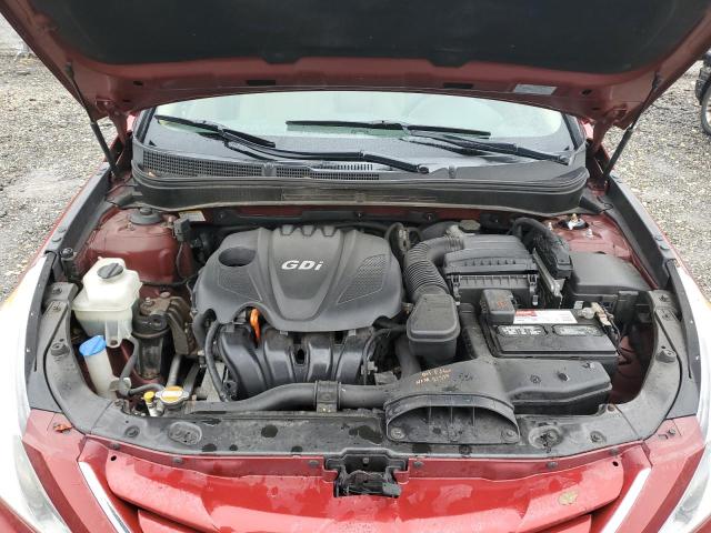 5NPEB4ACXCH478868 - 2012 HYUNDAI SONATA GLS RED photo 11