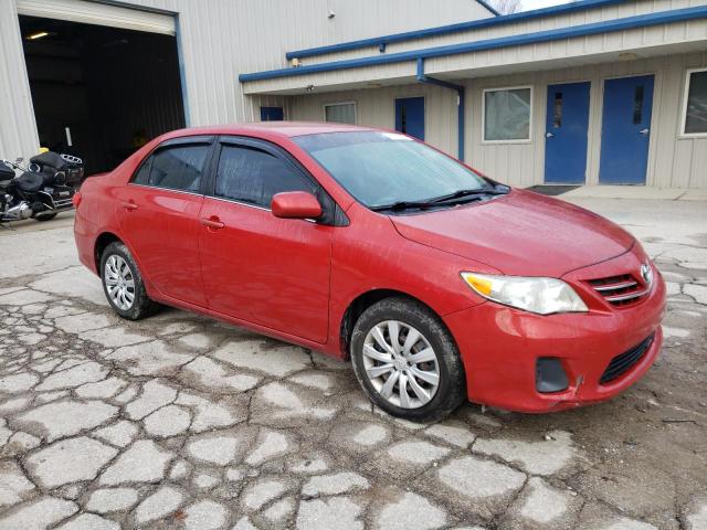 2T1BU4EE6DC919294 - 2013 TOYOTA COROLLA BASE RED photo 4