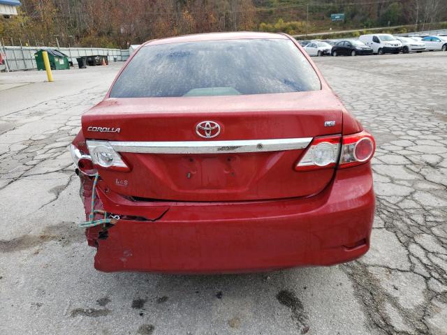 2T1BU4EE6DC919294 - 2013 TOYOTA COROLLA BASE RED photo 6