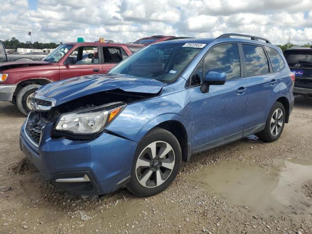 JF2SJAEC0JH615635 - 2018 SUBARU FORESTER 2.5I PREMIUM BLUE photo 1