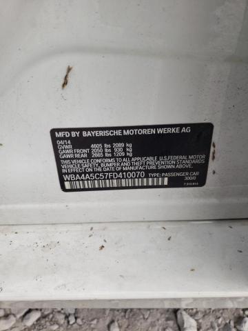 WBA4A5C57FD410070 - 2015 BMW 428 I GRAN COUPE WHITE photo 12