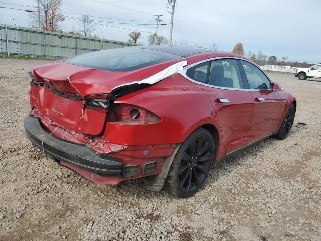 5YJSA1BC9DFP10363 - 2013 TESLA MODEL S Կարմիր լուսանկար 3