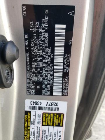 5TDZK23C19S242275 - 2009 TOYOTA SIENNA CE GRAY photo 14