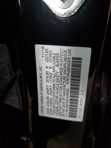 19UUB3F62KA006602 - 2019 ACURA TLX TECHNOLOGY BLACK photo 13