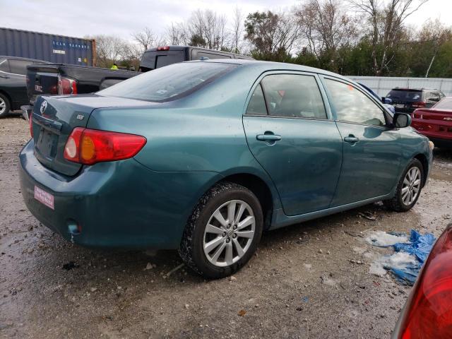 1NXBU40E79Z057331 - 2009 TOYOTA COROLLA BASE TEAL photo 3