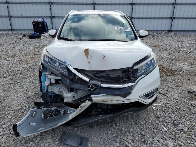 5J6RM4H71FL092192 - 2015 HONDA CR-V EXL WHITE photo 5