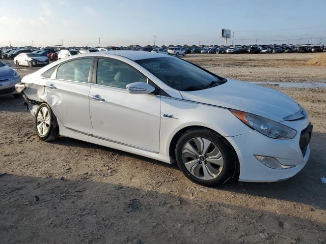 KMHEC4A41DA091166 - 2013 HYUNDAI SONATA HYBRID WHITE photo 4