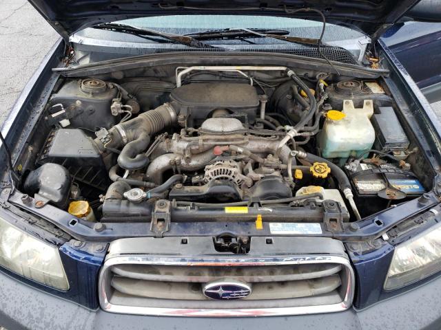 JF1SG63625H735357 - 2005 SUBARU FORESTER 2.5X BLUE photo 11