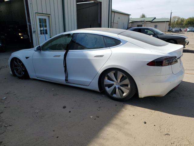 5YJSA1E29MF419106 - 2021 TESLA MODEL S WHITE photo 2
