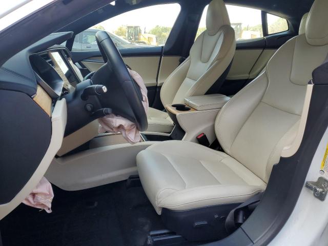 5YJSA1E29MF419106 - 2021 TESLA MODEL S WHITE photo 7