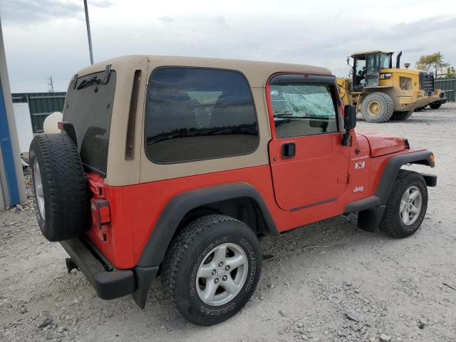 1J4FA39S52P771412 - 2002 JEEP WRANGLER / X RED photo 3