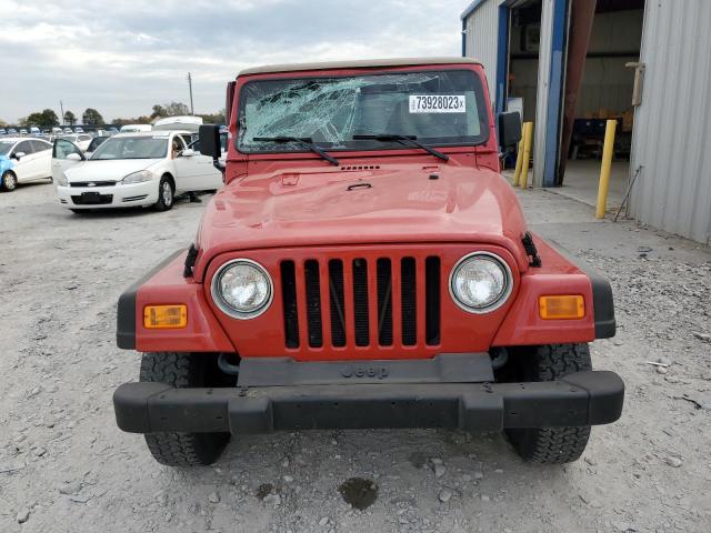 1J4FA39S52P771412 - 2002 JEEP WRANGLER / X RED photo 5