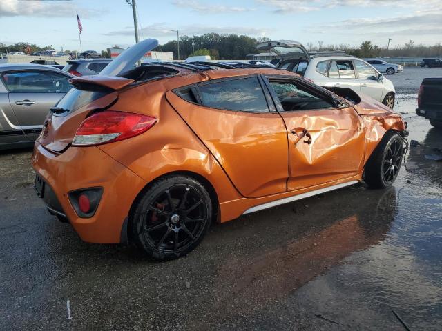 KMHTC6AE1DU096989 - 2013 HYUNDAI VELOSTER TURBO ORANGE photo 3