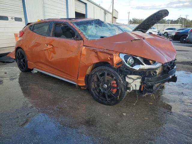 KMHTC6AE1DU096989 - 2013 HYUNDAI VELOSTER TURBO ORANGE photo 4