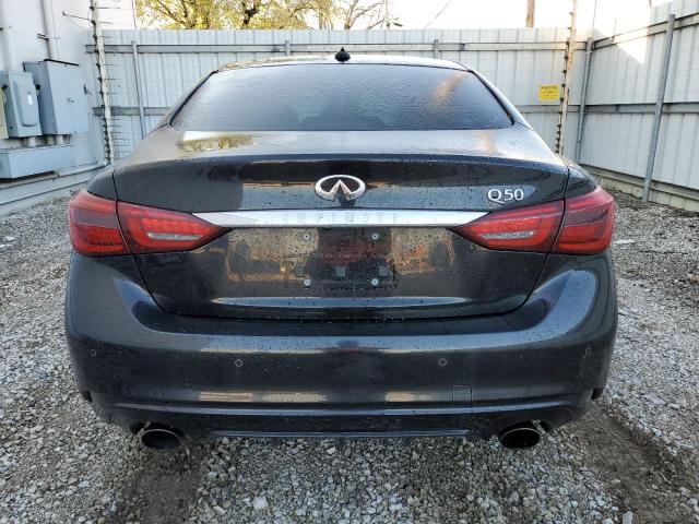 JN1EV7AP8JM354499 - 2018 INFINITI Q50 LUXE BLACK photo 6