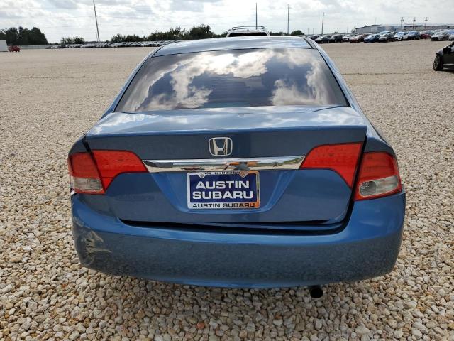 2HGFA1F5XAH302488 - 2010 HONDA CIVIC LX BLUE photo 6