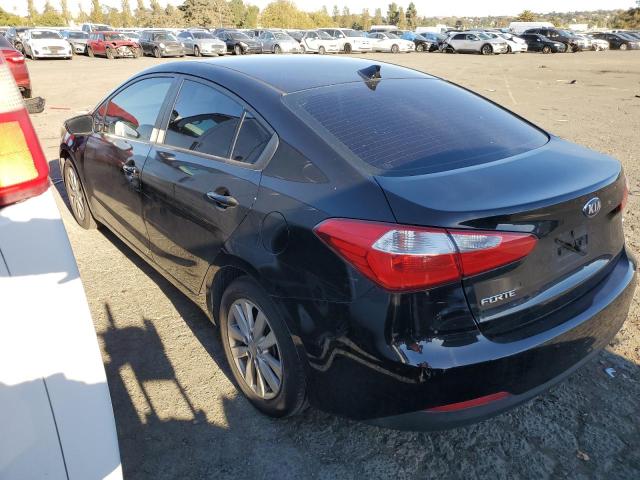 KNAFX4A68E5077738 - 2014 KIA FORTE LX BLACK photo 2