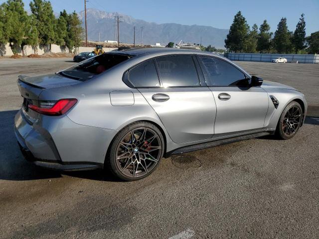 WBS33AY04PFP89350 - 2023 BMW M3 COMPETITION GRAY photo 3