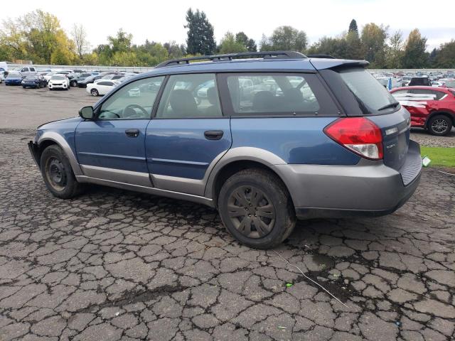 4S4BP60CX87307529 - 2008 SUBARU OUTBACK BLUE photo 2