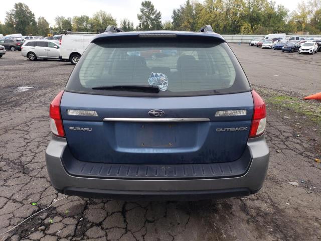 4S4BP60CX87307529 - 2008 SUBARU OUTBACK BLUE photo 6