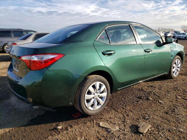 2T1BURHE0EC051531 - 2014 TOYOTA COROLLA L GREEN photo 3