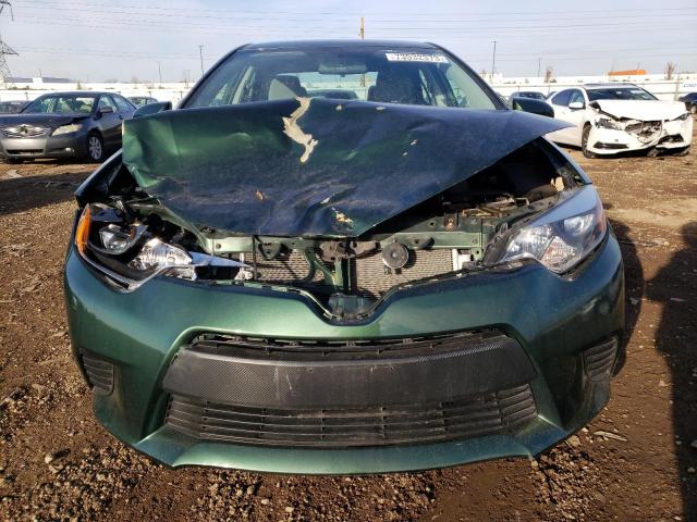 2T1BURHE0EC051531 - 2014 TOYOTA COROLLA L GREEN photo 5