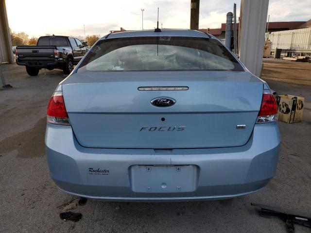 1FAHP35N68W161360 - 2008 FORD FOCUS SE BLUE photo 6