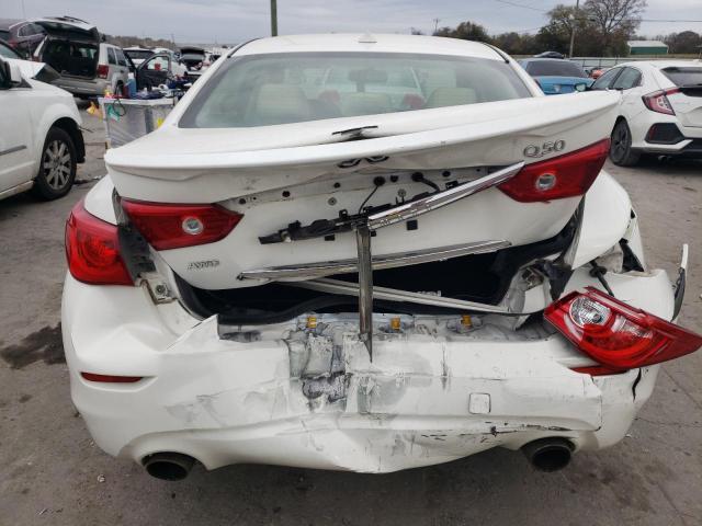 JN1BV7AR4FM402611 - 2015 INFINITI Q50 BASE WHITE photo 6