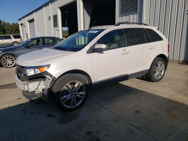 2FMDK3JC0DBE02154 - 2013 FORD EDGE SEL WHITE photo 1