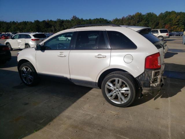 2FMDK3JC0DBE02154 - 2013 FORD EDGE SEL WHITE photo 2