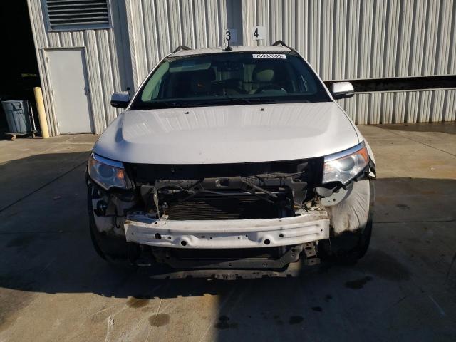 2FMDK3JC0DBE02154 - 2013 FORD EDGE SEL WHITE photo 5