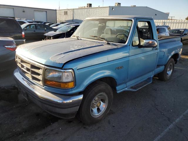 1FTCF15Y9NKB72149 - 1992 FORD F150 BLUE photo 1