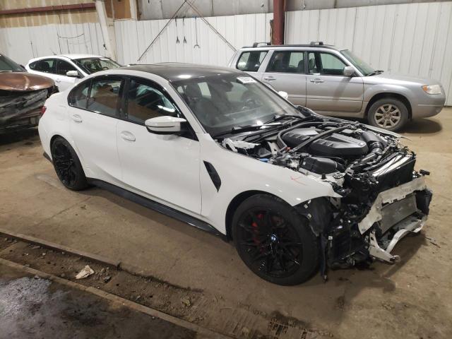 WBS43AY06RFR56699 - 2024 BMW M3 COMPETITION WHITE photo 4
