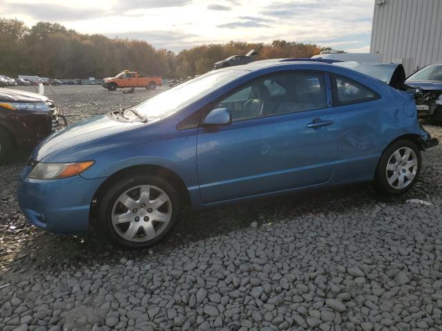 2HGFG11676H510060 - 2006 HONDA CIVIC LX BLUE photo 1