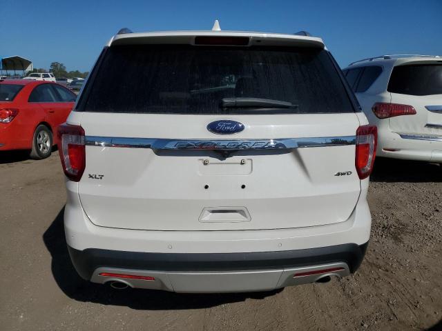 1FM5K8D89GGC29630 - 2016 FORD EXPLORER XLT WHITE photo 6