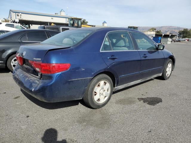 1HGCM56455A116127 - 2005 HONDA ACCORD LX BLUE photo 3