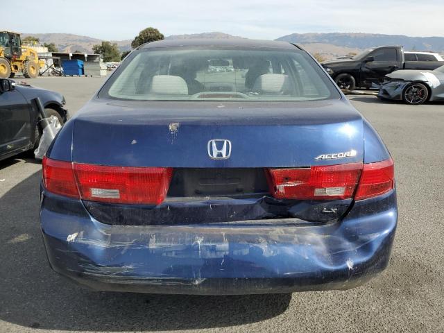 1HGCM56455A116127 - 2005 HONDA ACCORD LX BLUE photo 6