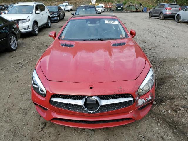 WDDJK7DA3HF043465 - 2017 MERCEDES-BENZ SL 550 RED photo 5