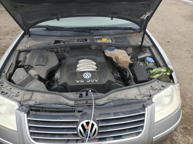 WVWWH63B13E368858 - 2003 VOLKSWAGEN PASSAT GLX GRAY photo 11